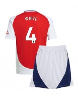 Arsenal Ben White #4 Hjemmedraktsett Barn 2024-25 Korte ermer (+ bukser)